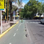 Móvil de LVDiez desde Sarmiento y Belgrano, Guaymallén